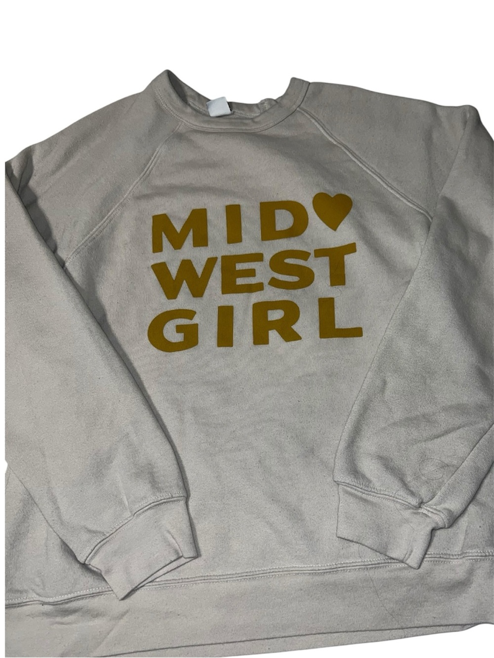 Midwest Girl Cream Graphic Sweatshirt